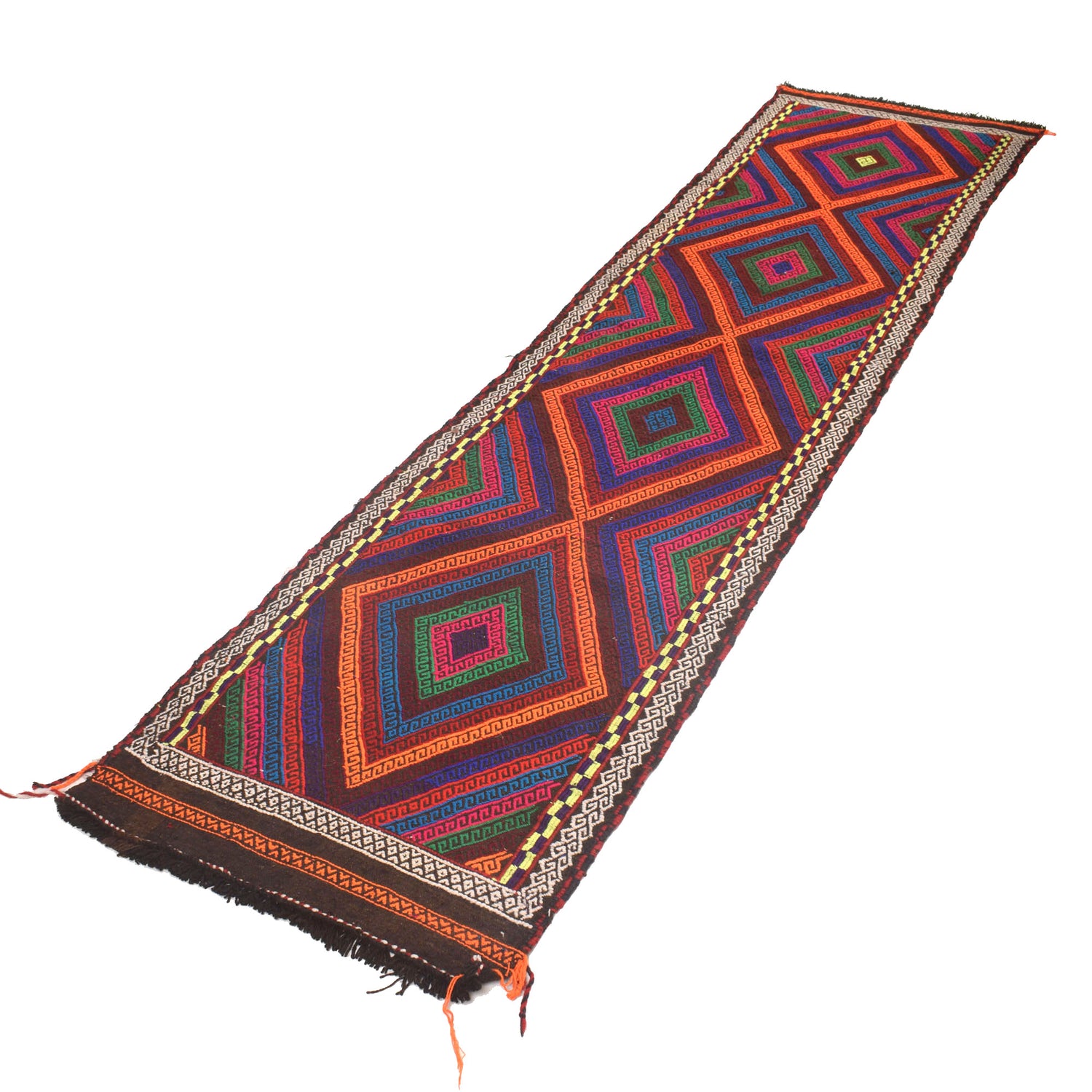 Suzuni Kilim Runner Handmade Multi 10' Runner