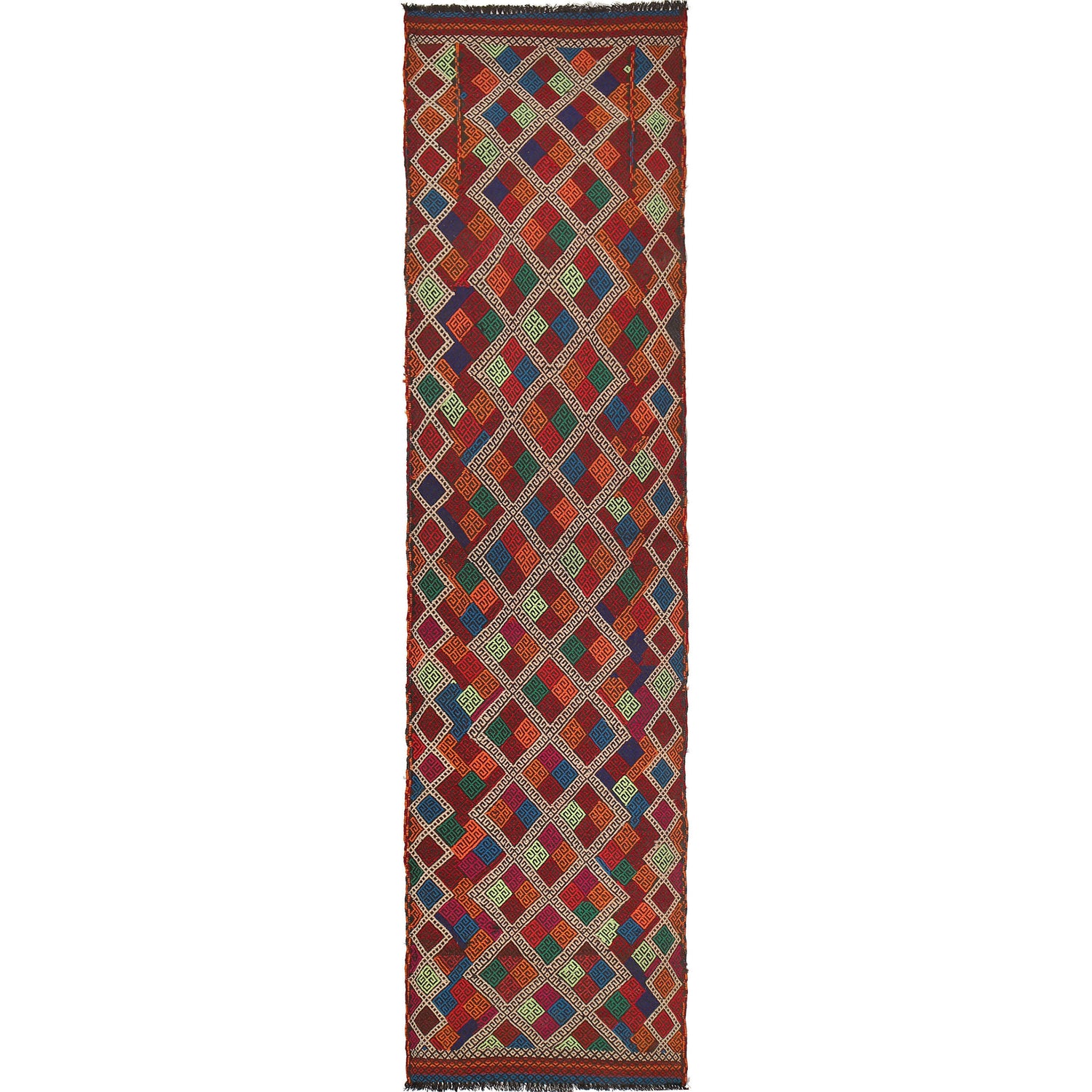 Suzuni Kilim Runner Handmade Multi 10' Runner