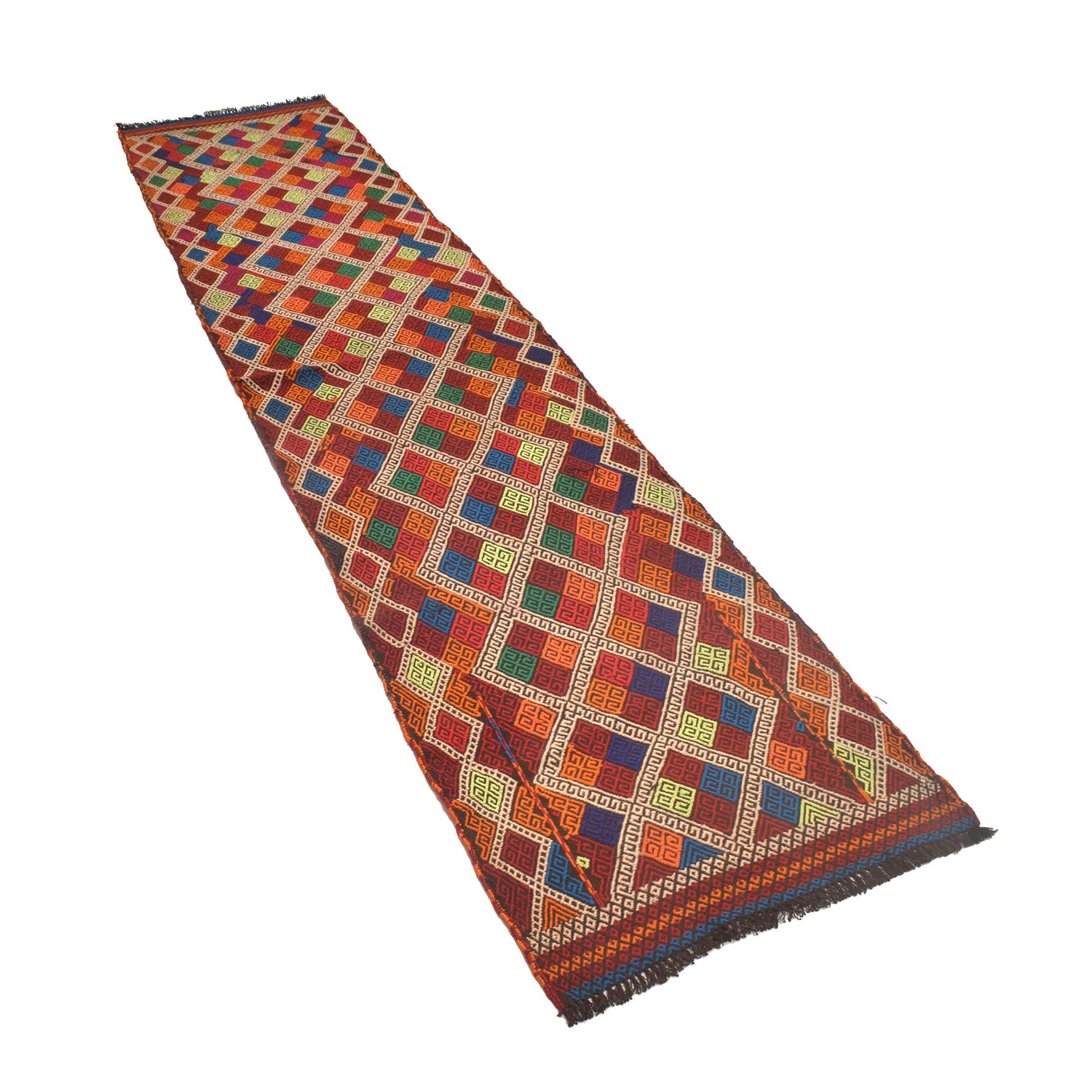 Suzuni Kilim Runner Handmade Multi 10' Runner