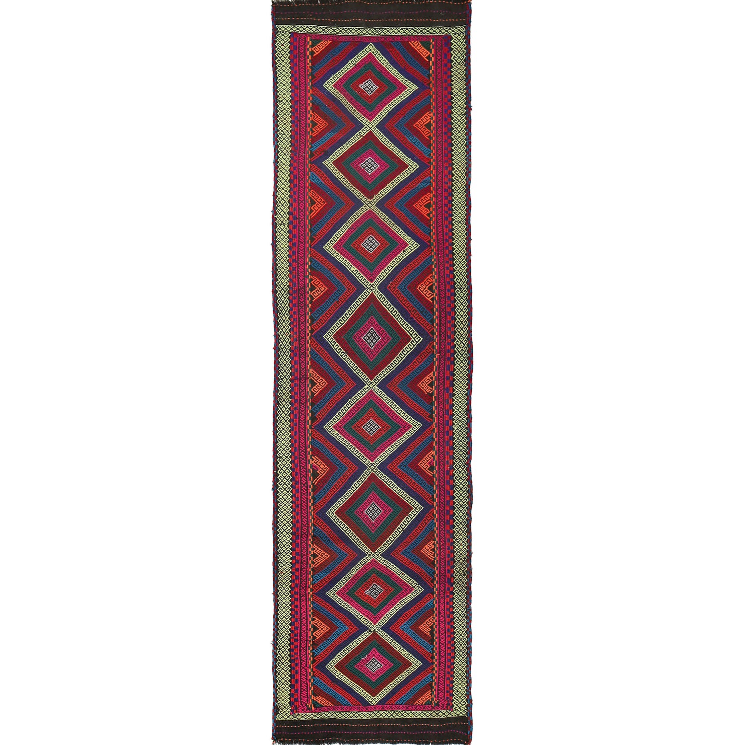 Suzuni Kilim Runner Handmade Multi 10' Runner