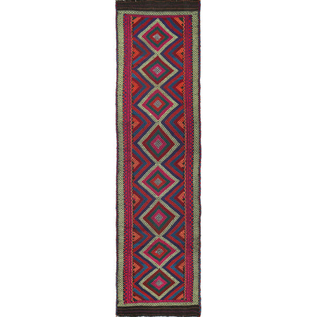 Suzuni Kilim Runner Handmade Multi 10' Runner
