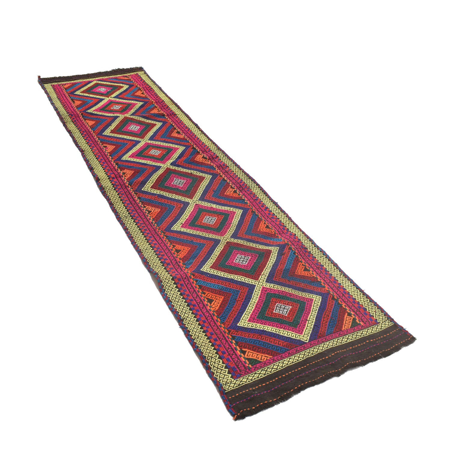 Suzuni Kilim Runner Handmade Multi 10' Runner
