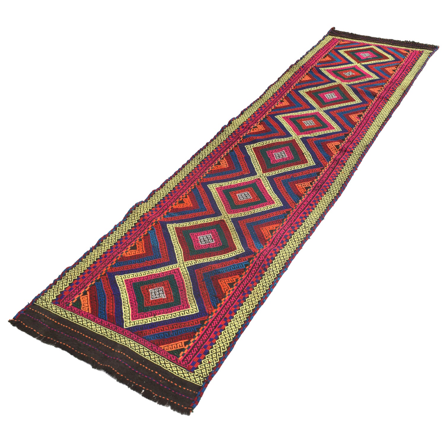 Suzuni Kilim Runner Handmade Multi 10' Runner