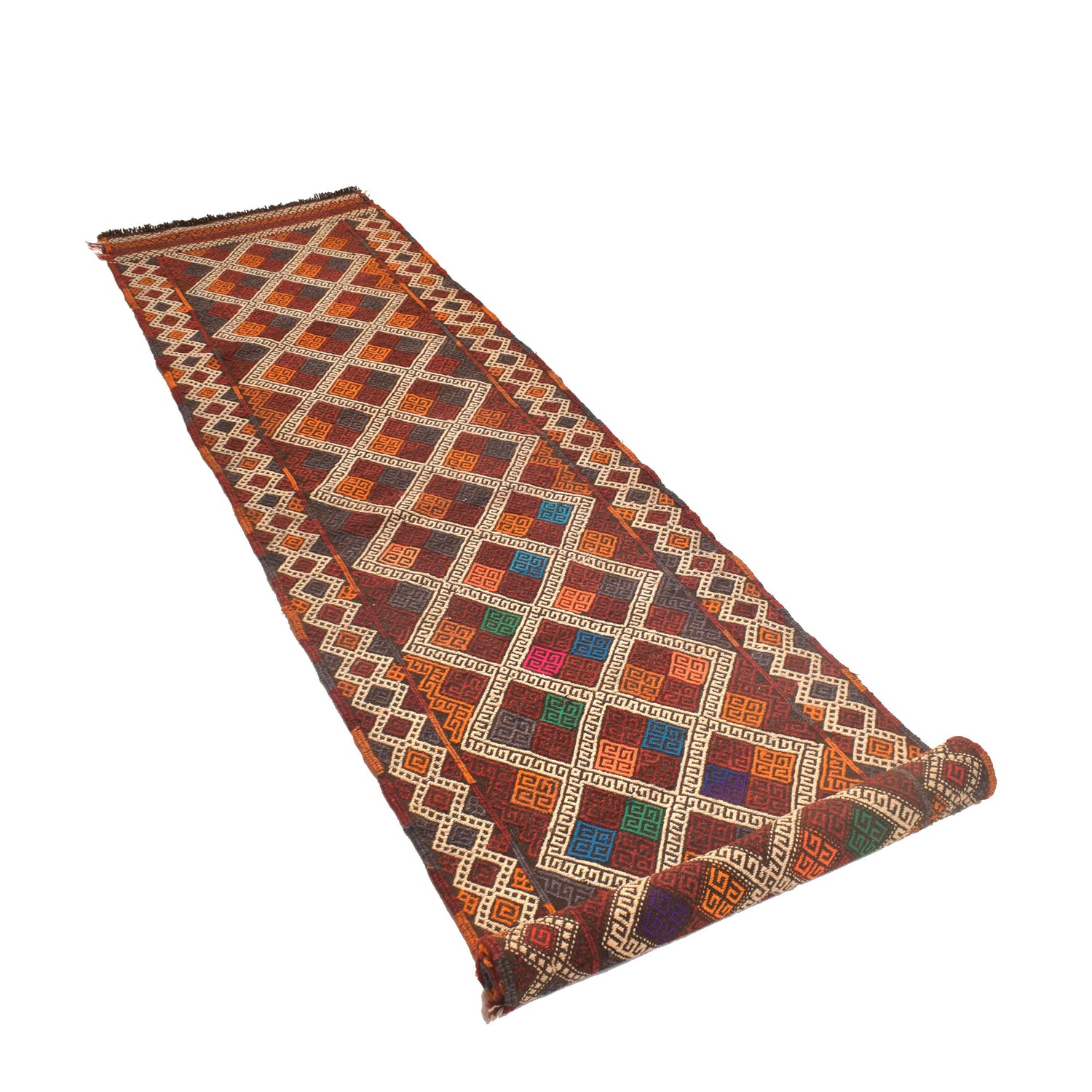 Suzuni Kilim Runner Handmade Multi 10' Runner