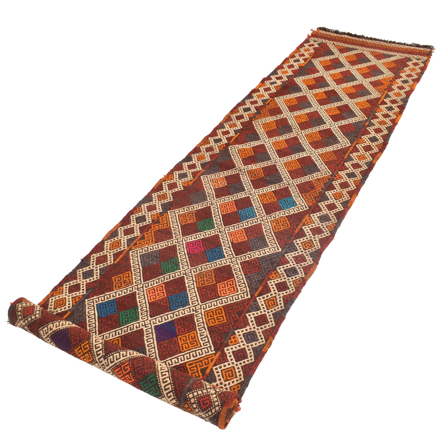 Suzuni Kilim Runner Handmade Multi 10' Runner