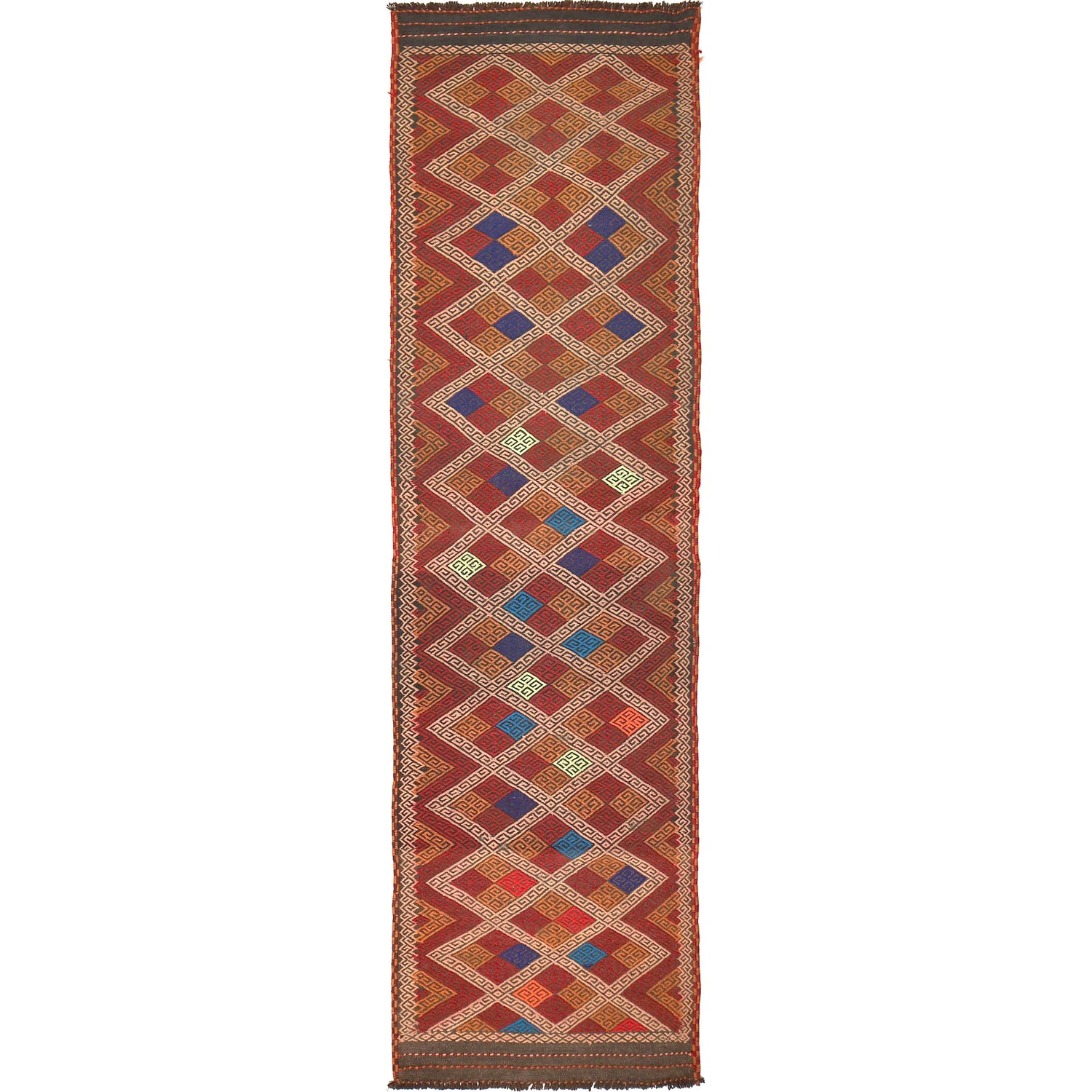 Suzuni Kilim Runner Handmade Multi 10' Runner