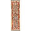 Handmade Multi Kilim Geometric 10' Runner