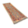 Handmade Multi Kilim Geometric 10' Runner