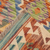 Handmade Multi Kilim Geometric 10' Runner