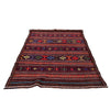 Laghari Kilim Area Rug Handmade Multi Geometric 4x7 ft