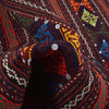 Laghari Kilim Area Rug Handmade Multi Geometric 4x7 ft