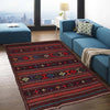 Laghari Kilim Area Rug Handmade Multi Geometric 4x7 ft