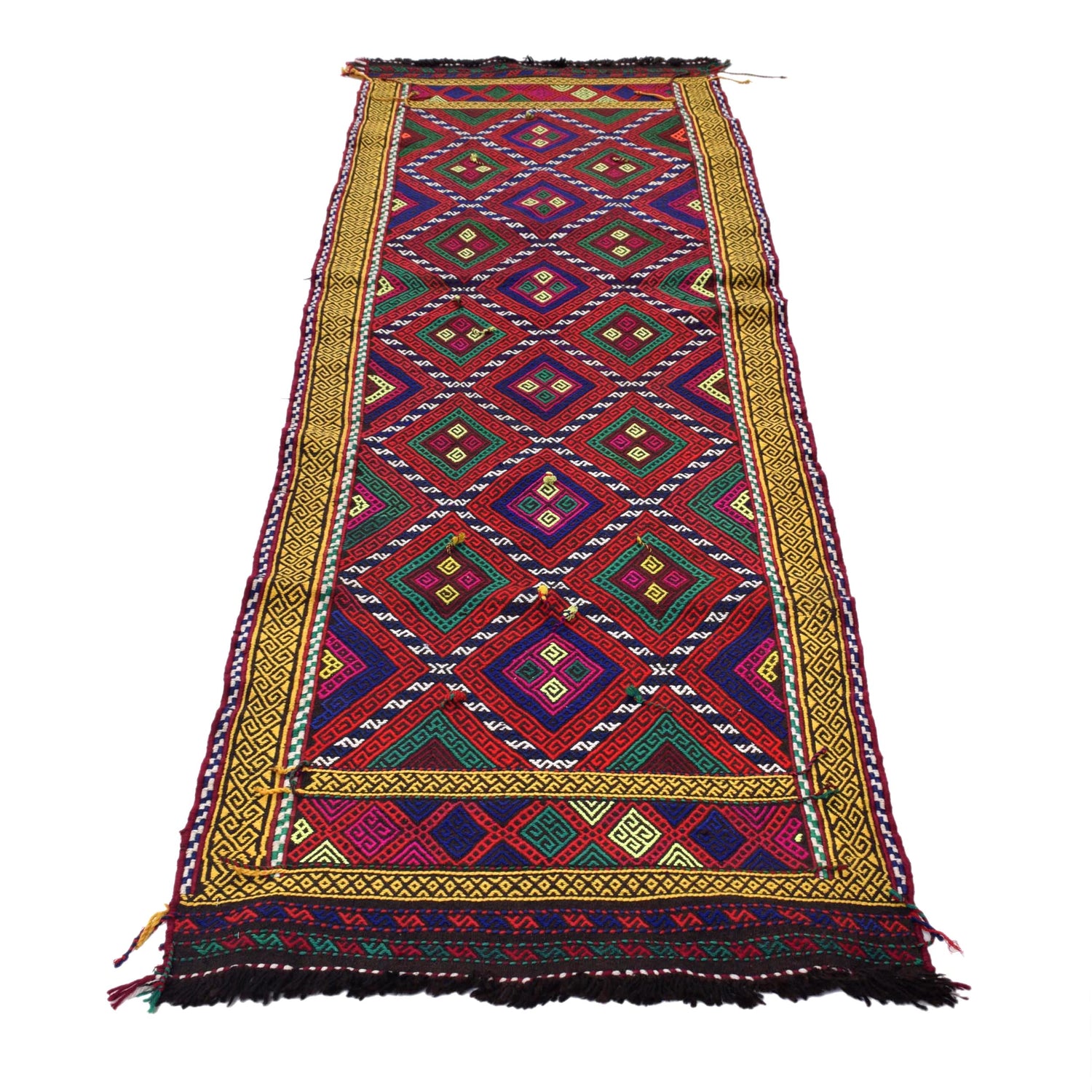 Suzuni Kilim Runner Handmade Multi 10' Runner