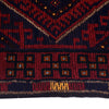 Mashwani Area Rug Runner Handmade Deep Red Geometric 8'