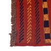 Mashwani Area Rug Runner Handmade Deep Red Geometric 8'