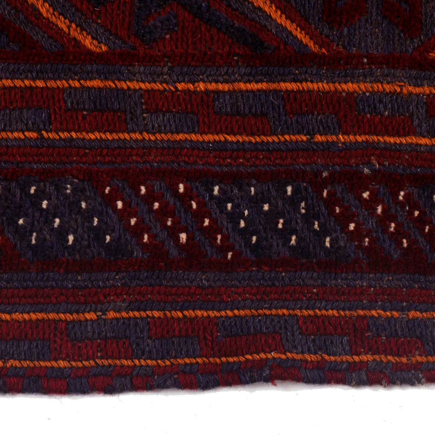 Mashwani Runner Rug Handmade Multi Geometric 4x4 ft