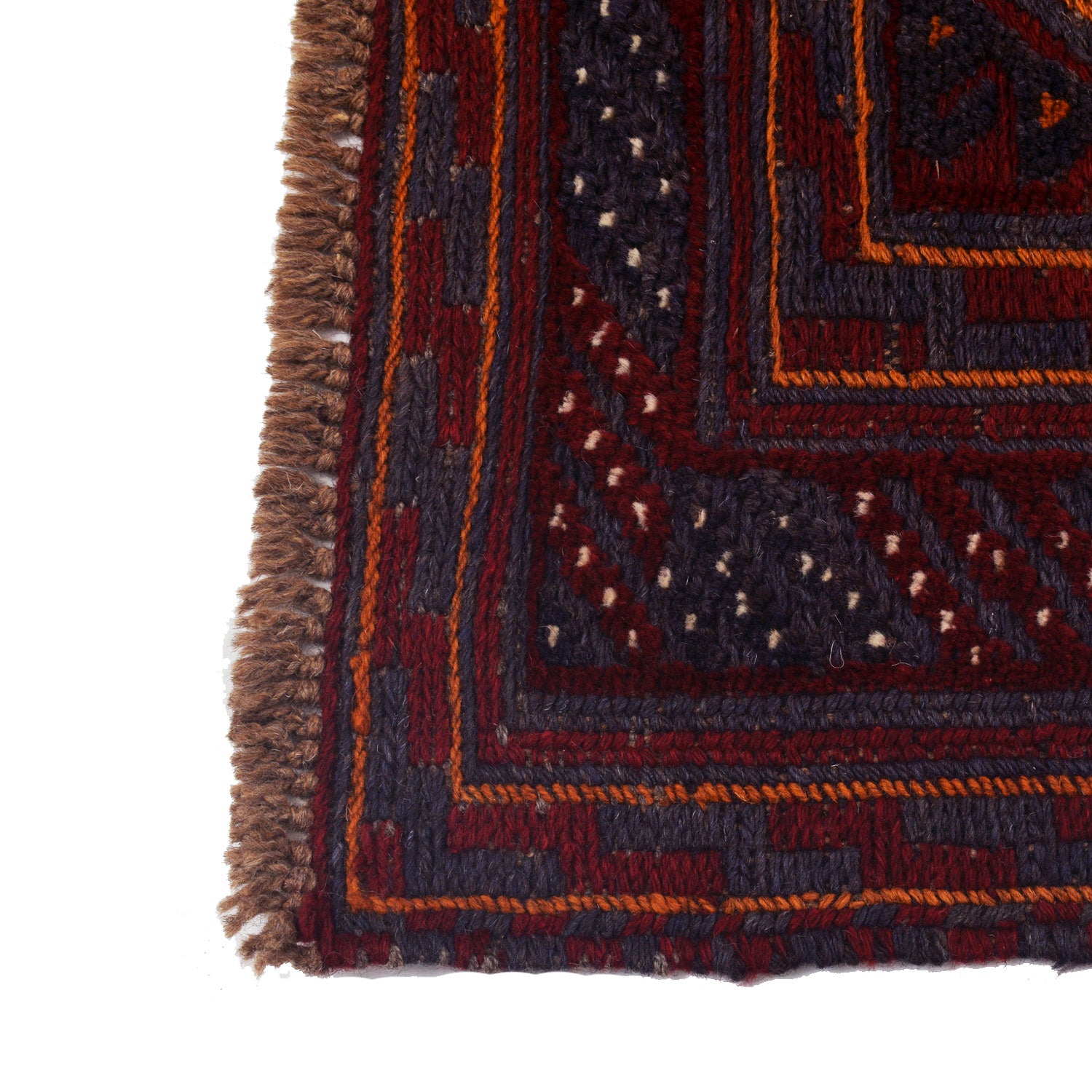 Mashwani Runner Rug Handmade Multi Geometric 4x4 ft