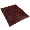 Mashwani Runner Rug Handmade Multi Geometric 4x4 ft