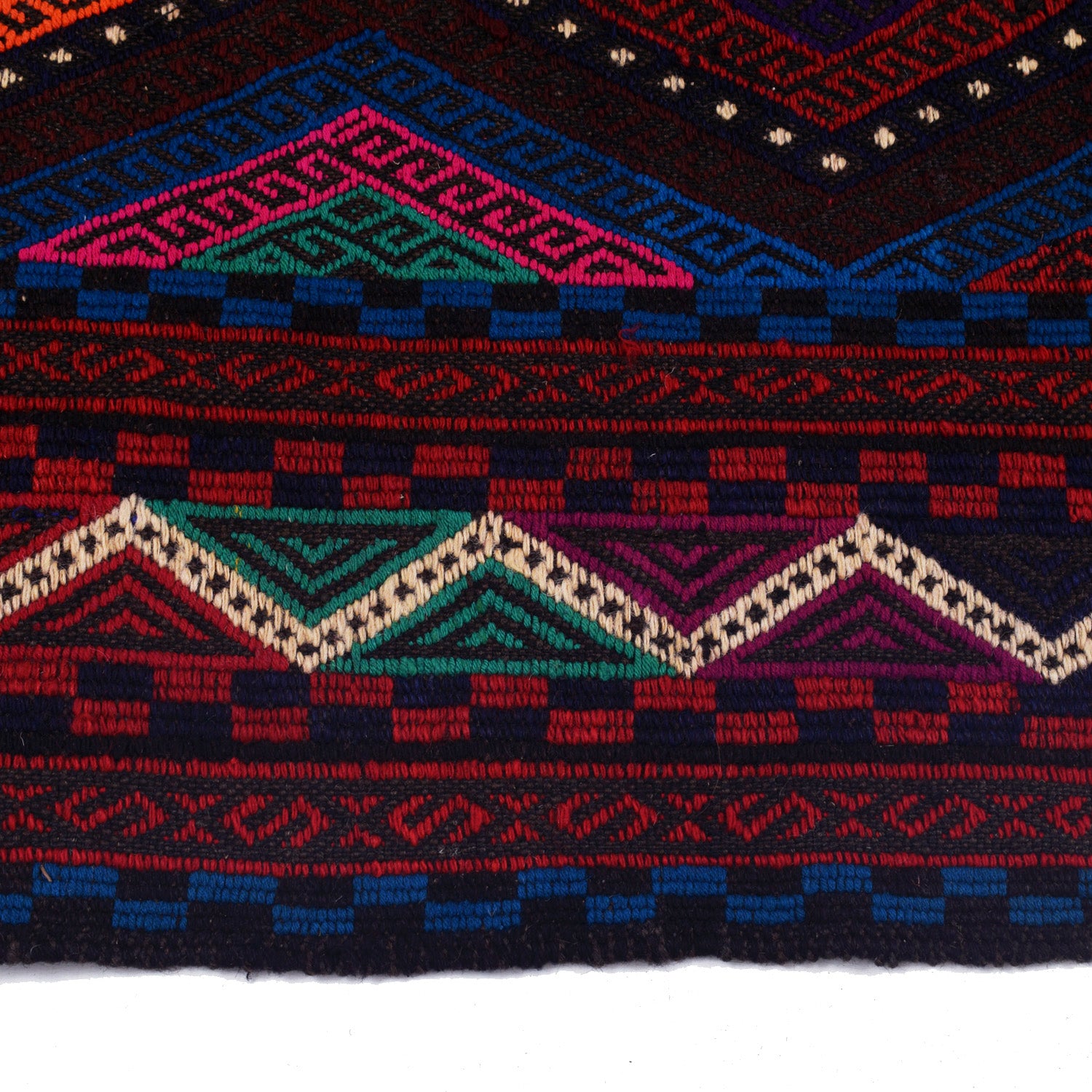 Suzuni Kilim Runner Handmade Multi 4x7 ft