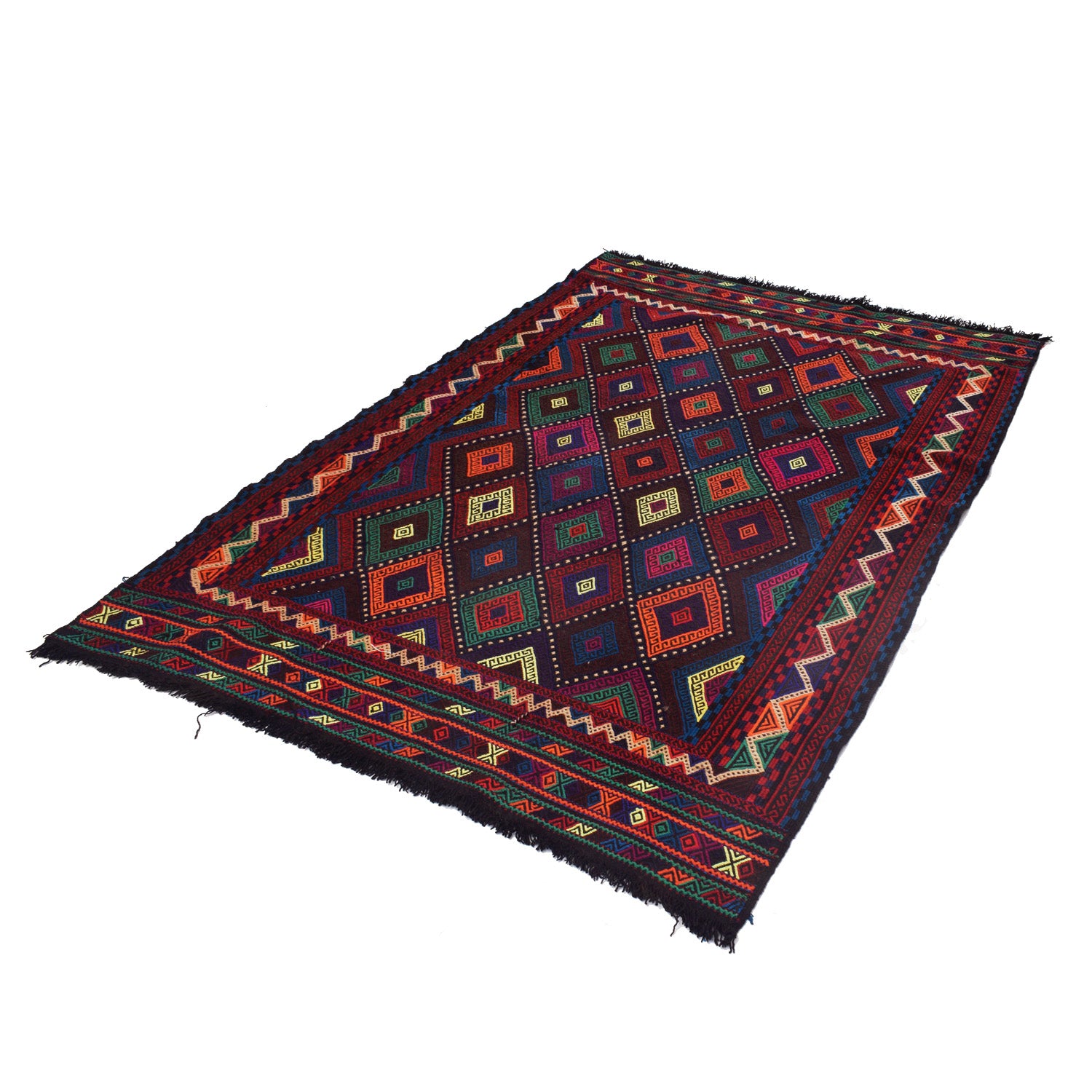 Suzuni Kilim Runner Handmade Multi 4x7 ft