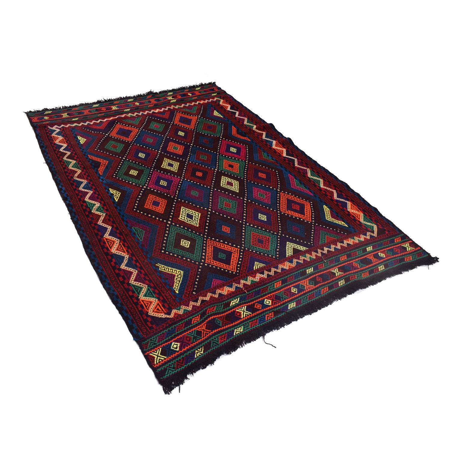 Suzuni Kilim Runner Handmade Multi 4x7 ft