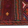 Laghari Kilim Area Rug Handmade Multi Geometric 4x7 ft
