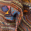 Laghari Kilim Area Rug Handmade Multi Geometric 4x7 ft