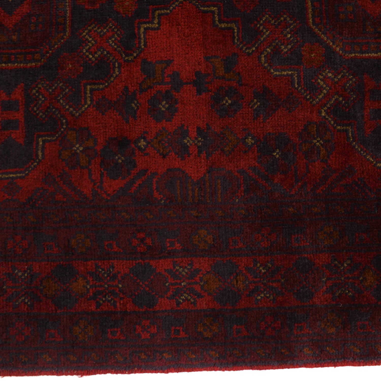 Khal Mohammadi Rug Handmade Red 3x5 ft