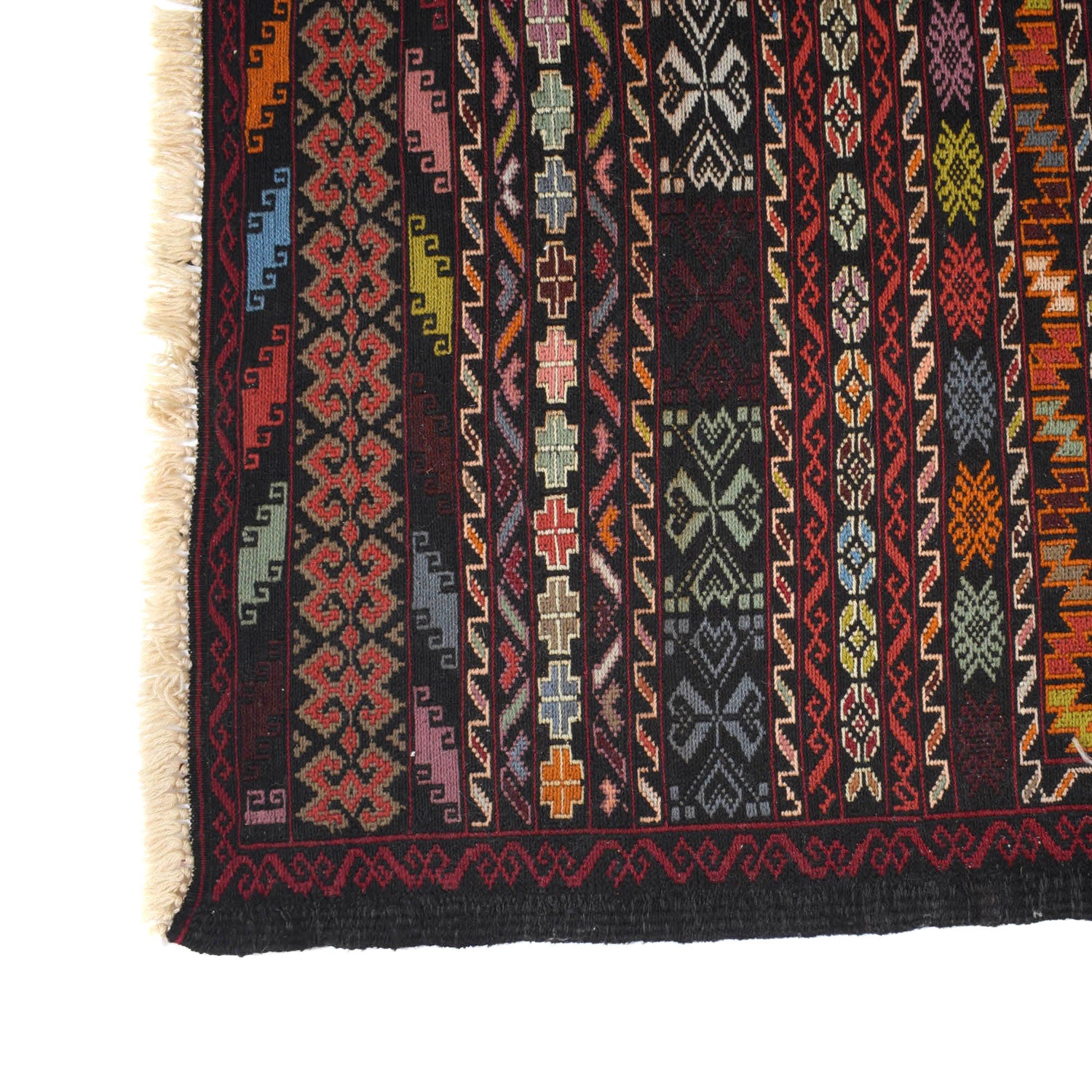 Maliki Kilim Area Rug Handmade Multi Floral 4x6 ft