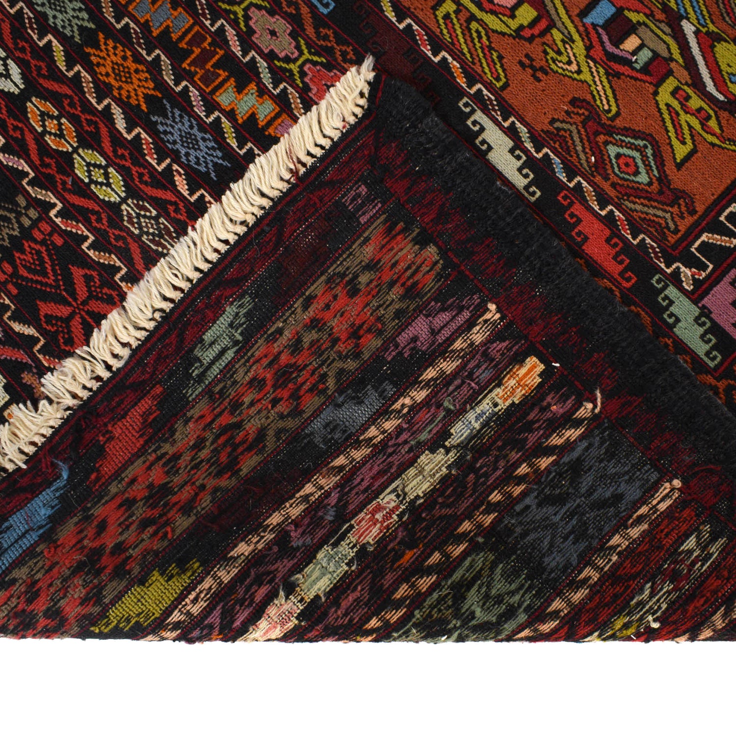 Maliki Kilim Area Rug Handmade Multi Floral 4x6 ft