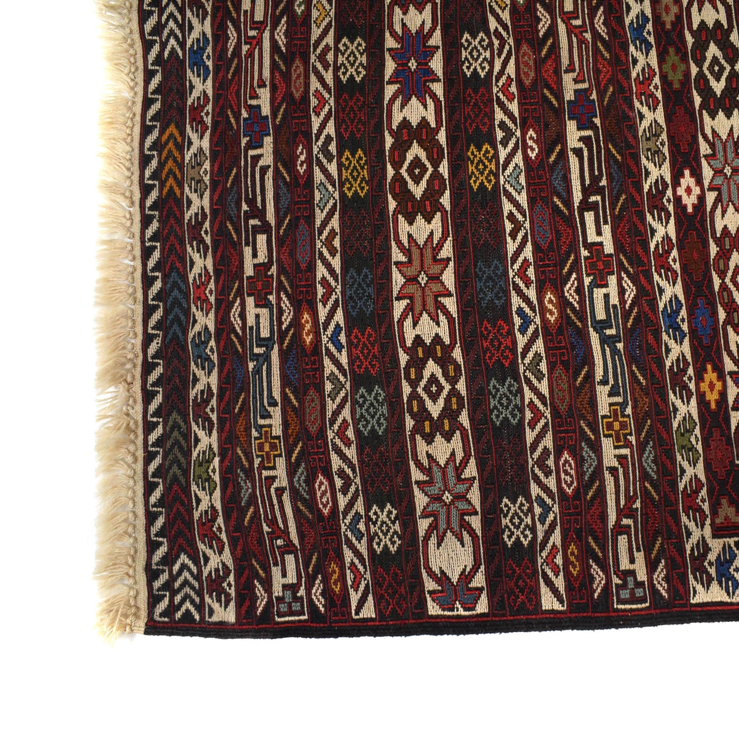 Maliki Kilim Area Rug Handmade Multi Floral 4x6 ft