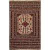 Maliki Kilim Area Rug Handmade Multi Floral 4x6 ft