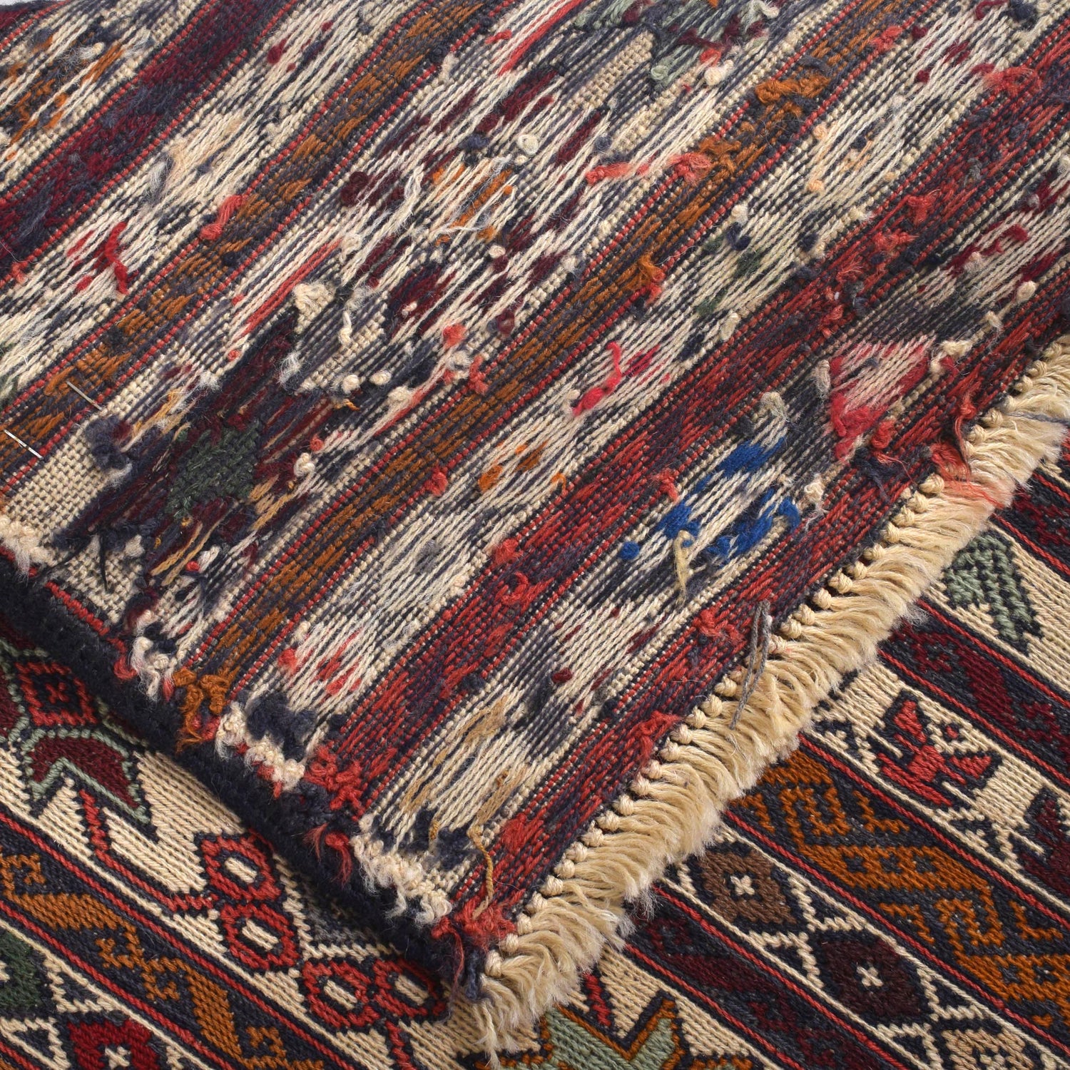 Maliki Kilim Area Rug Handmade Multi Floral 4x6 ft