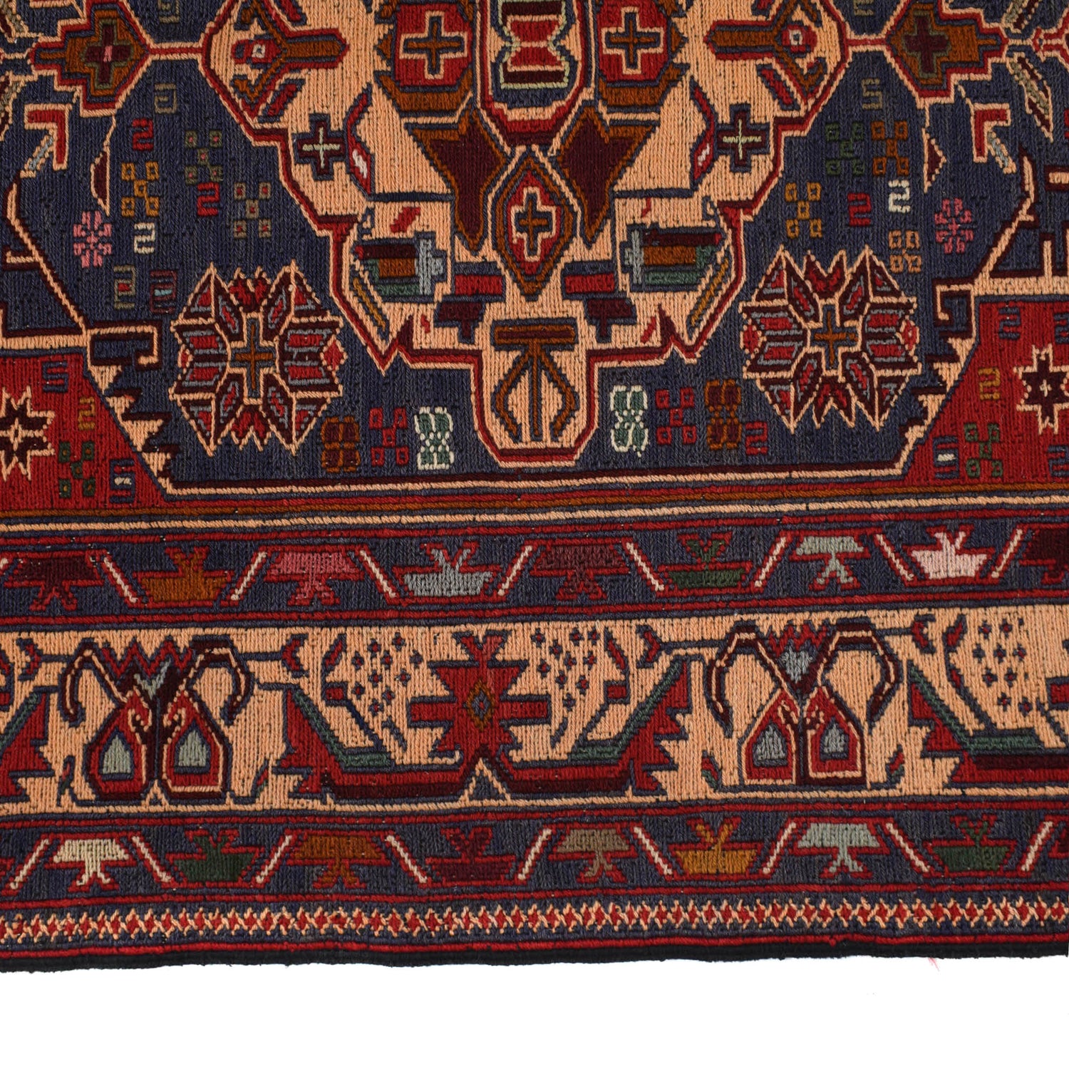 Maliki Kilim Area Rug Handmade Multi Geometric 3x5 ft