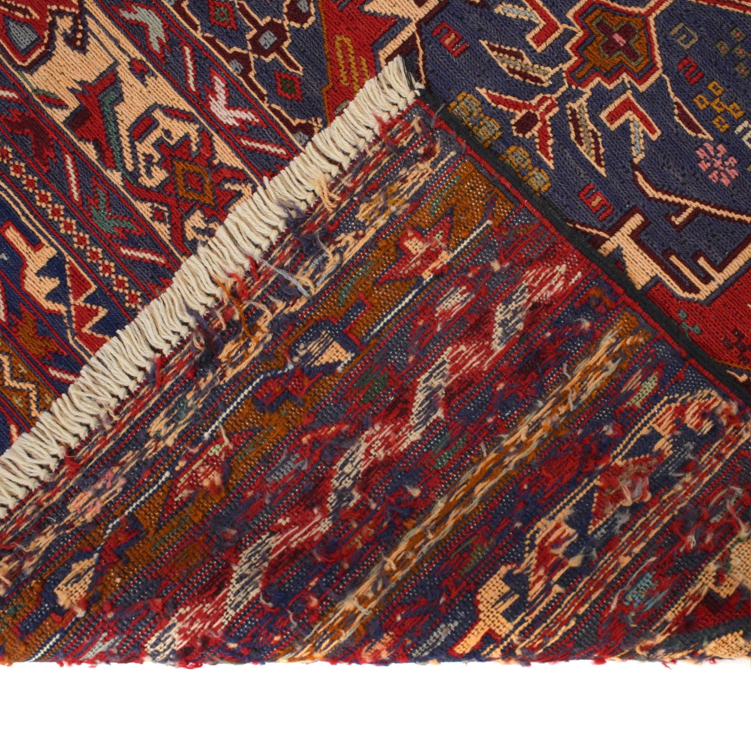 Maliki Kilim Area Rug Handmade Multi Geometric 3x5 ft