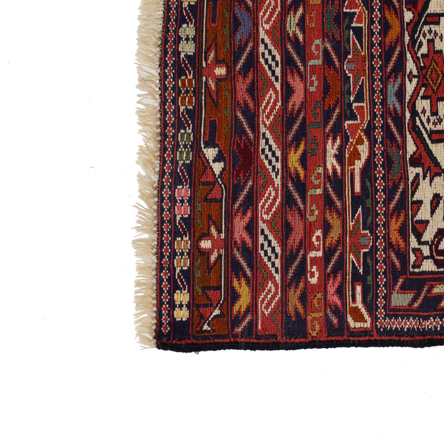 Maliki Kilim Area Rug Handmade Multi Geometric 3x5 ft