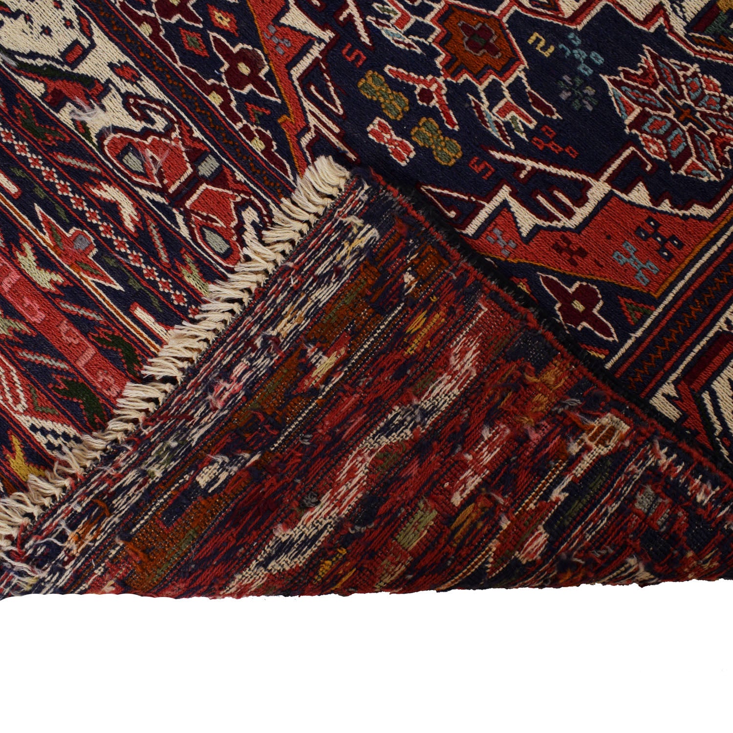 Maliki Kilim Area Rug Handmade Multi Geometric 3x5 ft