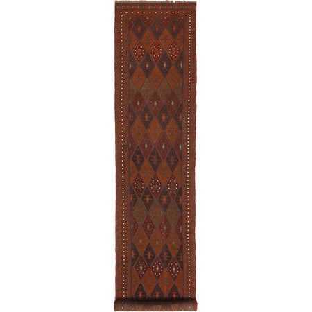 Mashwani Runner Handmade Multi Geometric 13' Runner