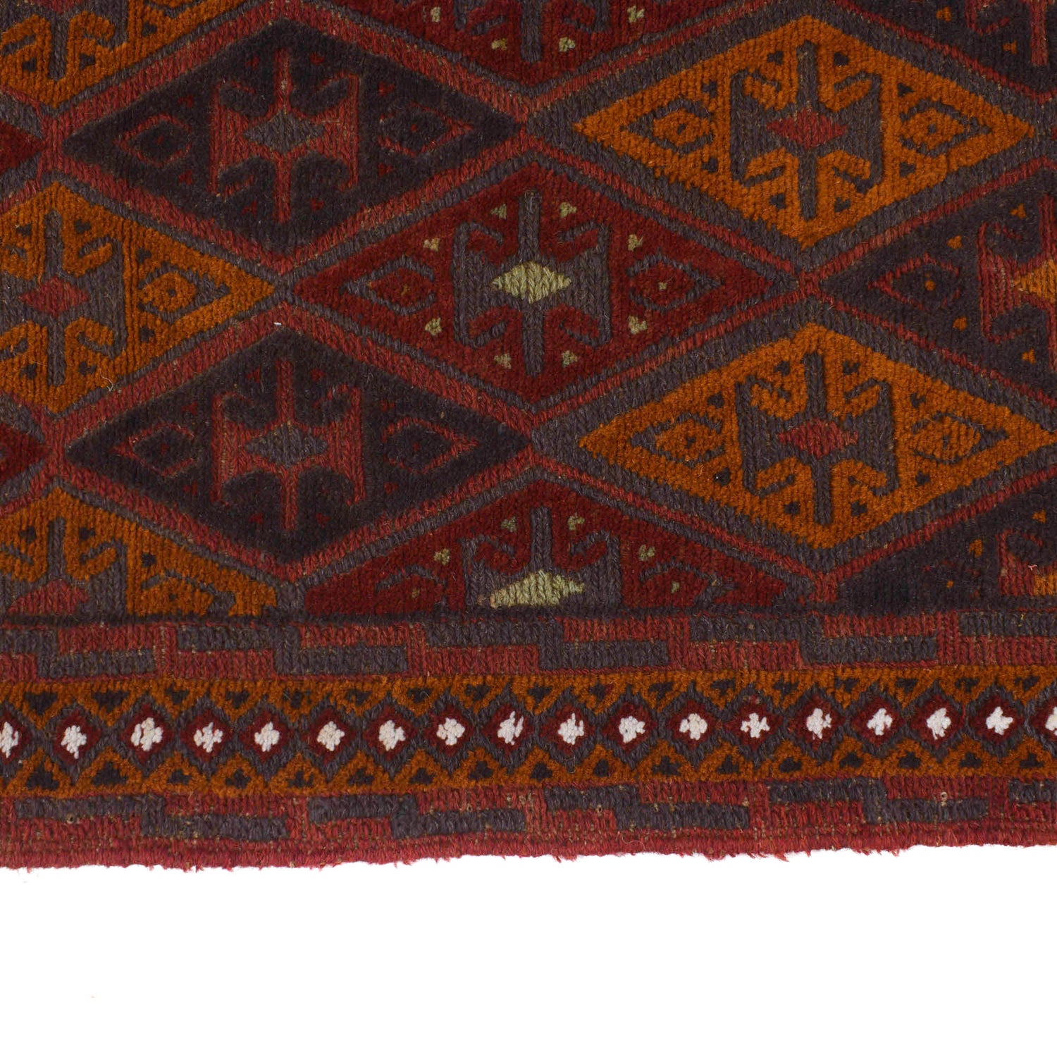 Mashwani Runner Handmade Multi Geometric 13' Runner