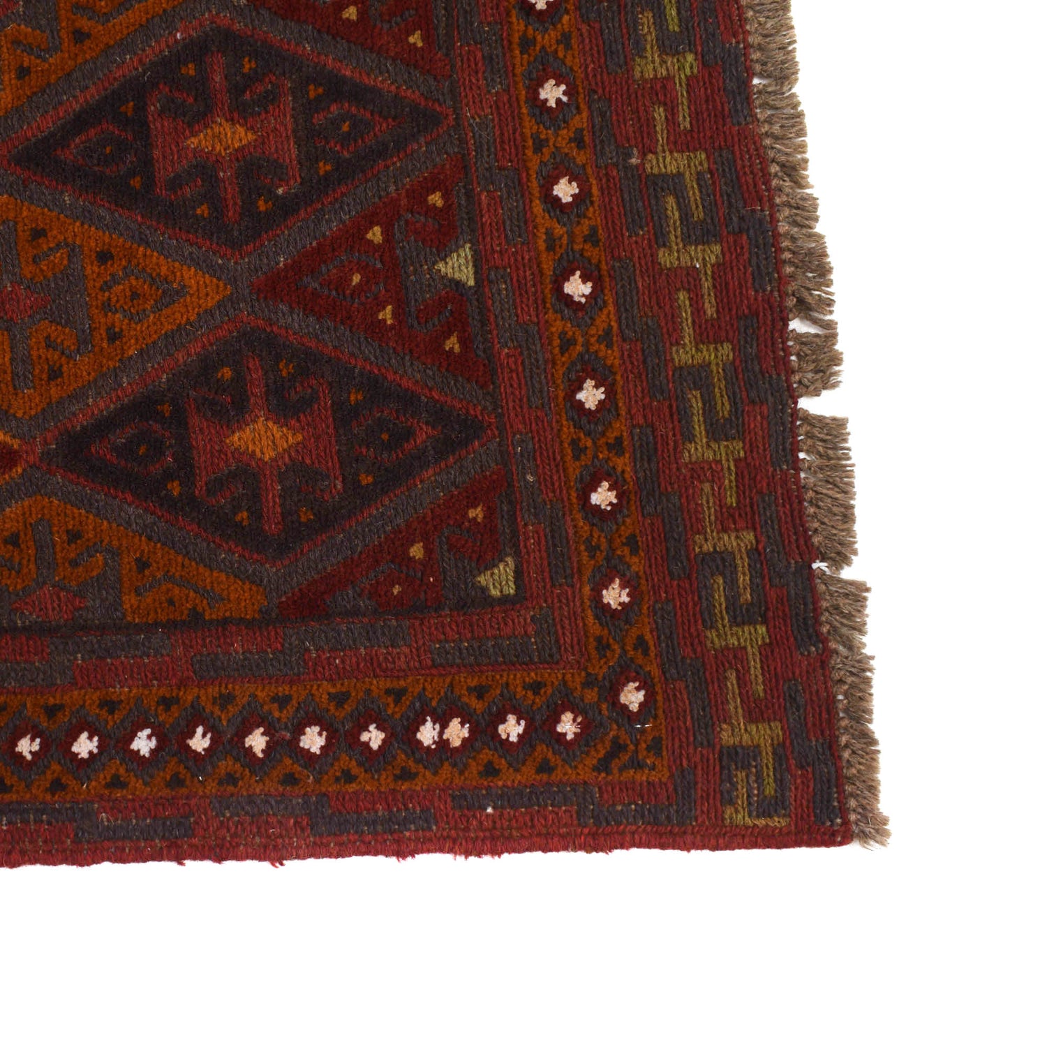 Mashwani Runner Handmade Multi Geometric 13' Runner