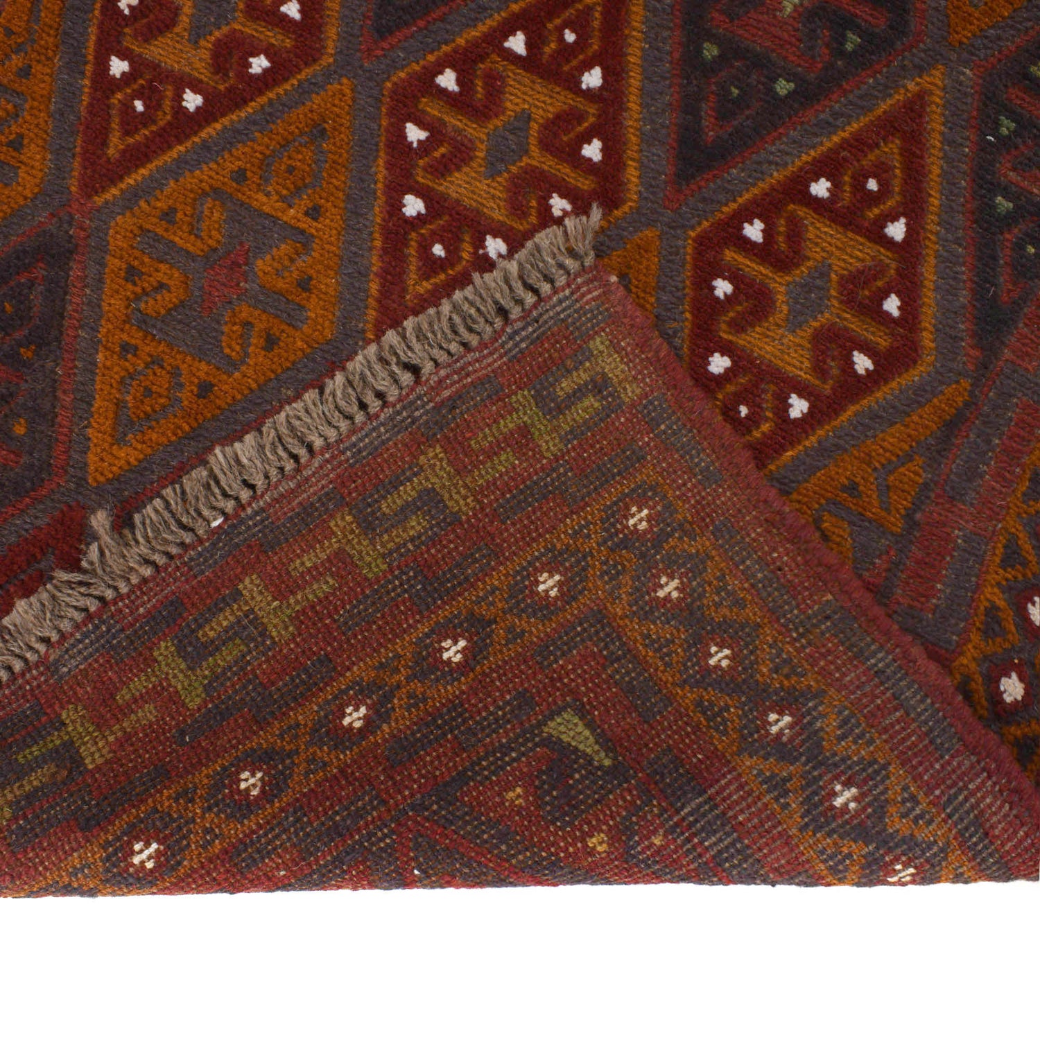 Mashwani Runner Handmade Multi Geometric 13' Runner