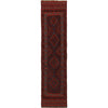 Mashwani Runner Rug Handmade Deep Red Geometric 8' Runner