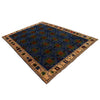 Kohistani Area Rug Handmade Blue Indigo Floral 6x9 ft