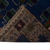 Kohistani Area Rug Handmade Blue Indigo Floral 6x9 ft