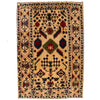 Kohistani Area Rug Handmade Beige Floral 6x9 ft