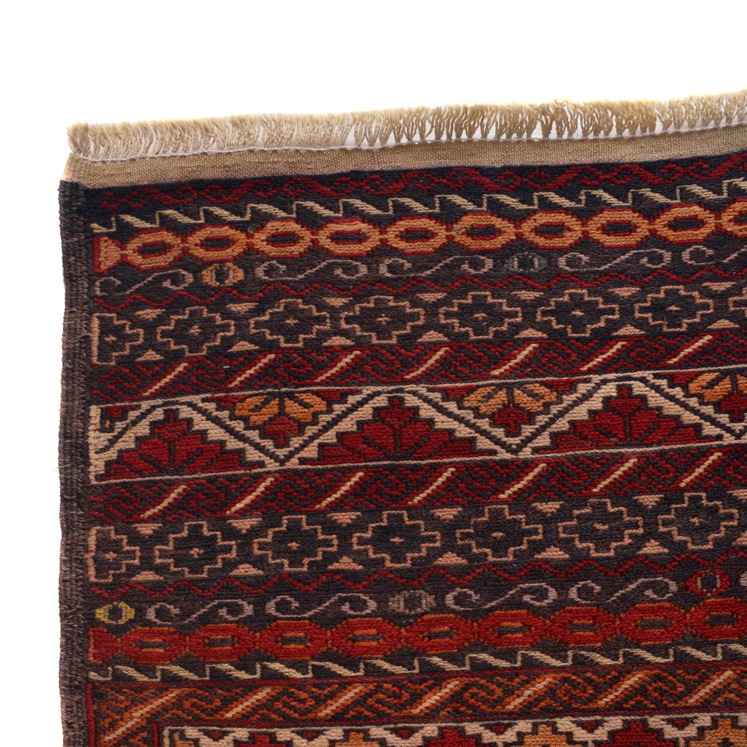 Maliki Kilim Area Rug Handmade Multi Floral 4x6 ft