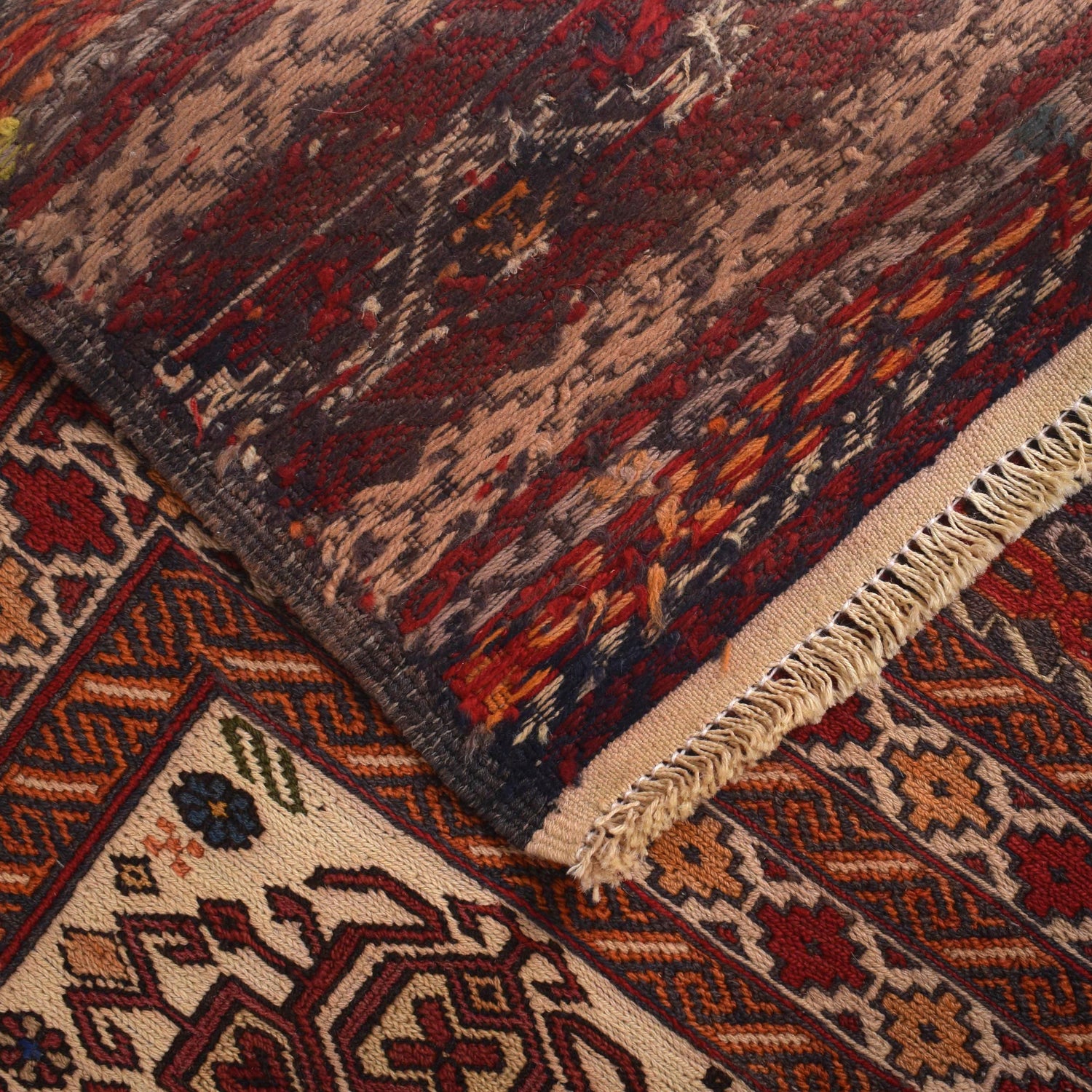 Maliki Kilim Area Rug Handmade Multi Floral 4x6 ft