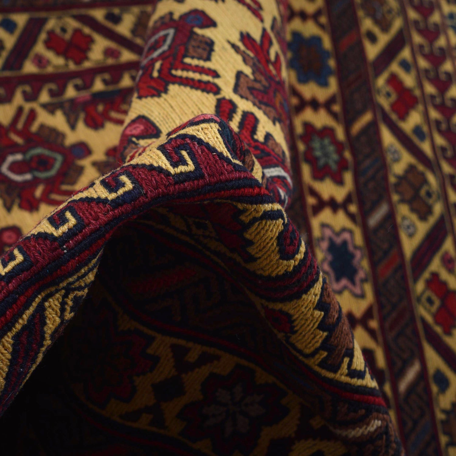 Maliki Kilim Area Rug Handmade Multi Floral 4x6 ft