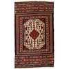 Maliki Kilim Area Rug Handmade Multi Floral 4x6 ft