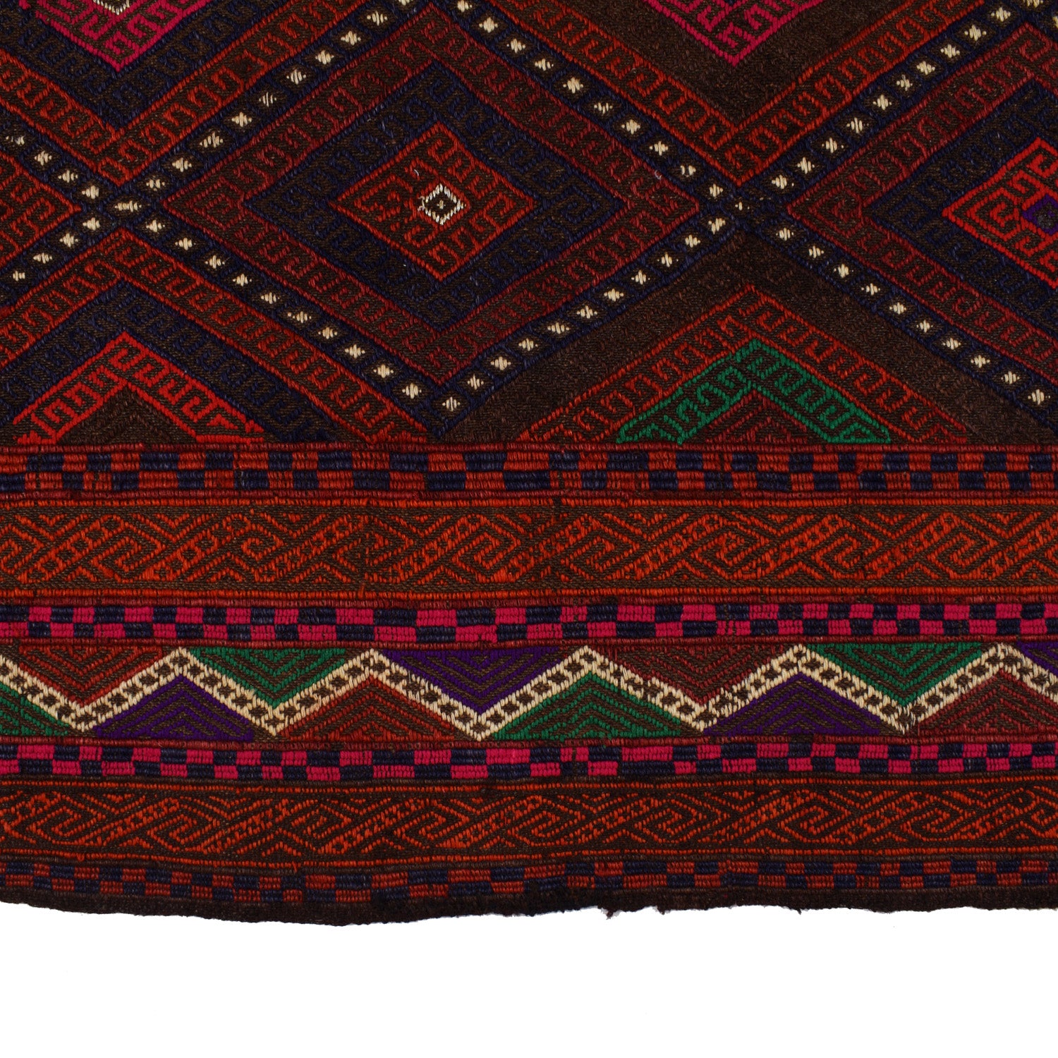 Suzuni Kilim Runner Handmade Multi 4x7 ft